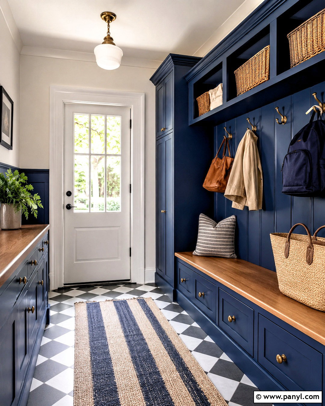 Salty Dog Mudroom - 20 deep blue paint colors