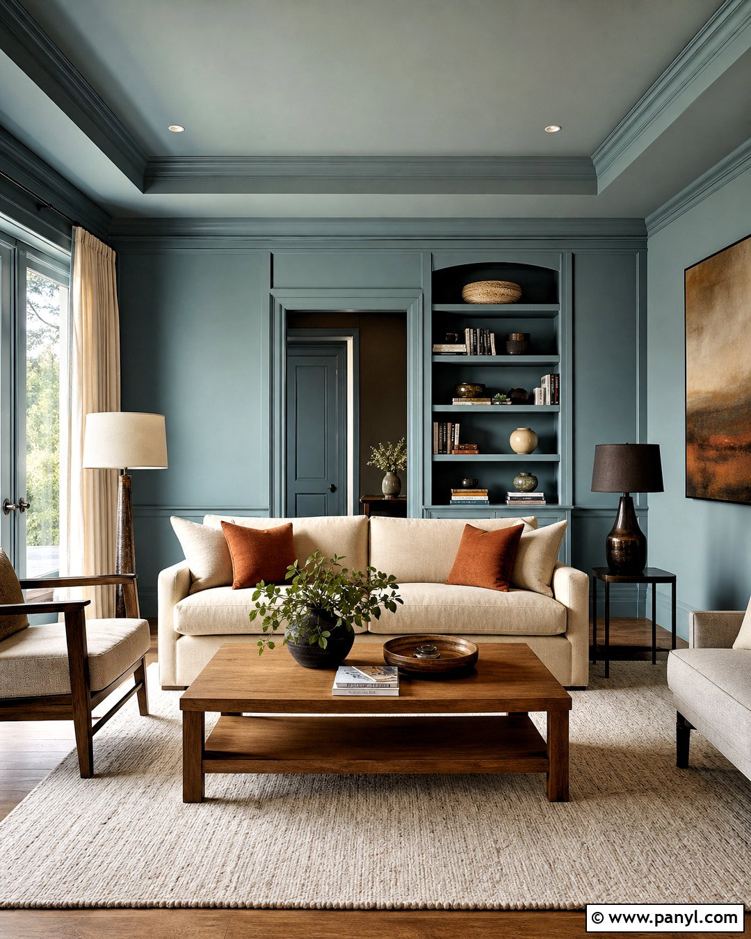 Same-Color Trim - 20 trim colors interior ideas