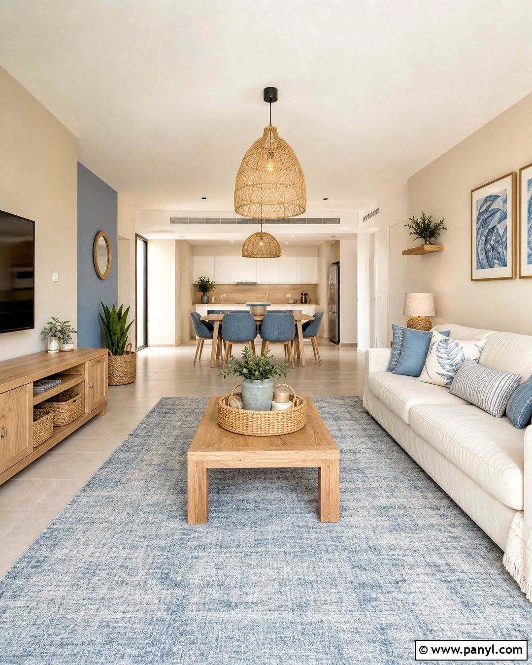 Sand And Coastal Blue Apartment Color Scheme - 20 apartment color schemes