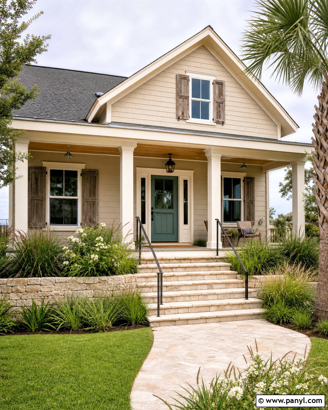 Sand And Turquoise Exterior Color Combination - 20 home outer colour combination ideas