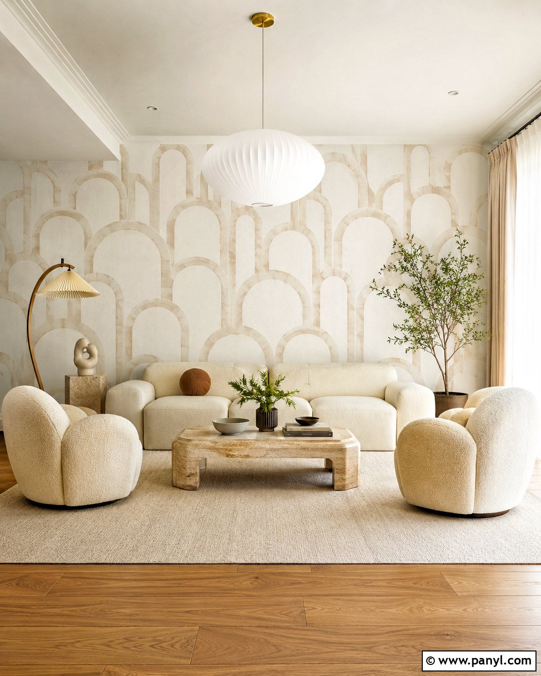 Sand Arch Wallpaper - 20 neutral minimalist wallpaper ideas