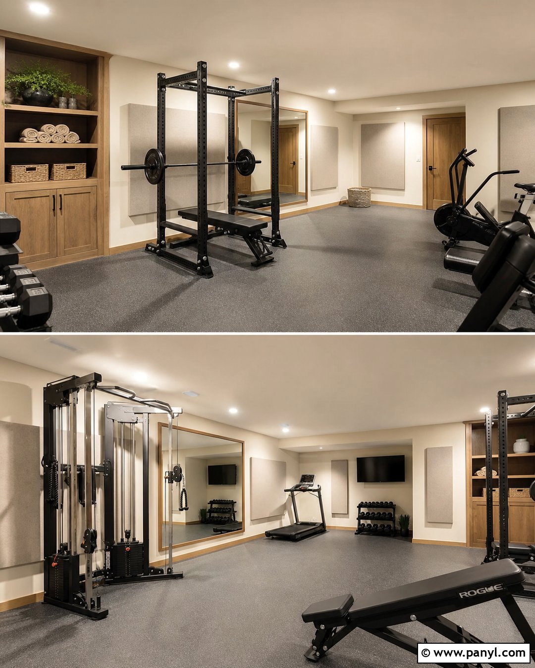 Sand Beige Basement Gym Walls - 20 Basement Gym Wall Colors