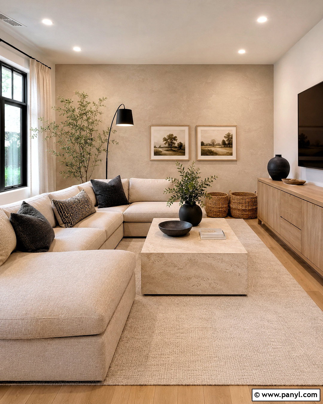 Sand Beige Concrete Wall - 20 concrete wall paint ideas