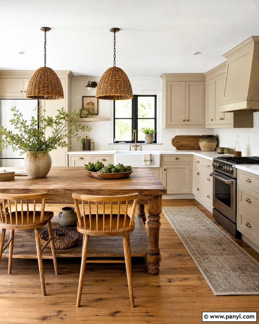 Sand Beige Farmhouse Kitchen - 20 sand beige kitchen ideas