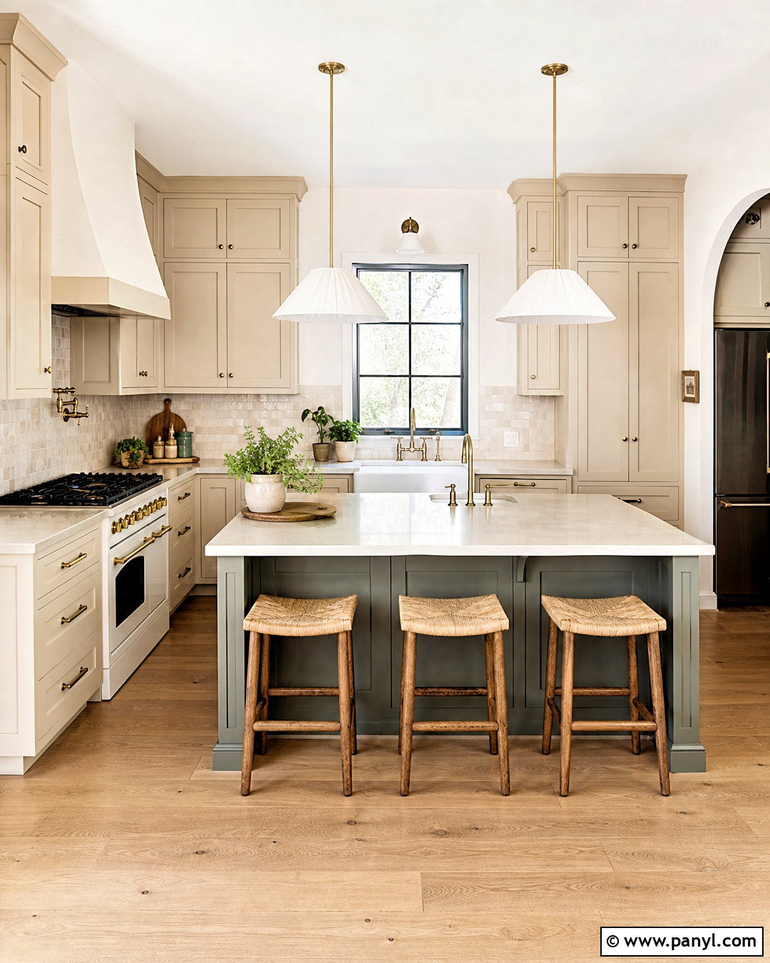 Sand Beige Kitchen With Sage Green - 20 sand beige kitchen ideas