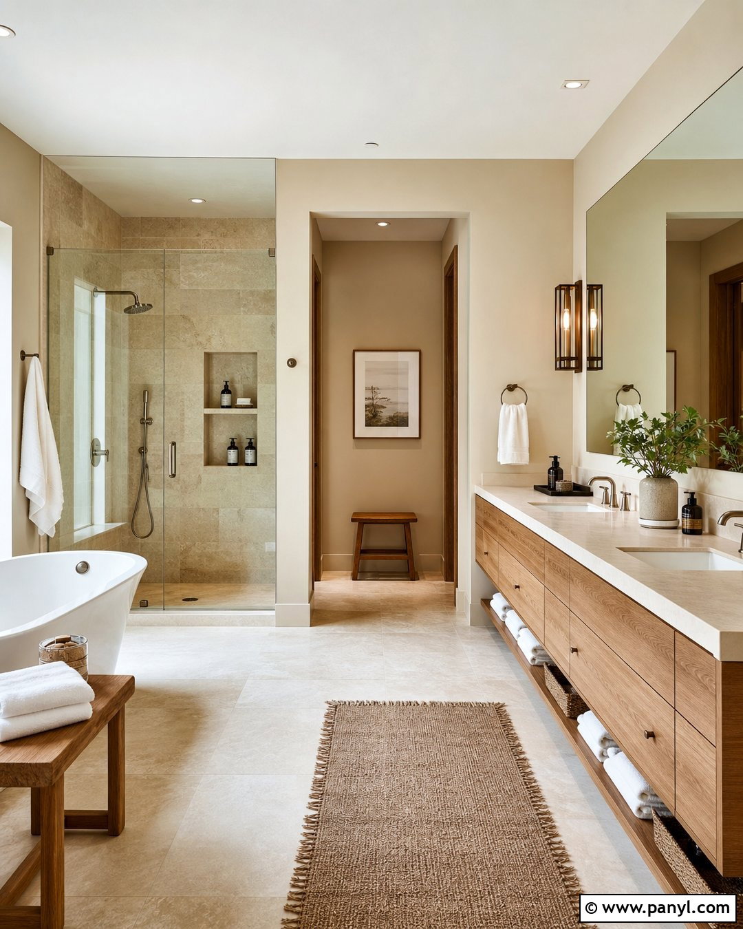 Sand Beige Master Bath Walls - 25 Master Bath Wall Color Ideas