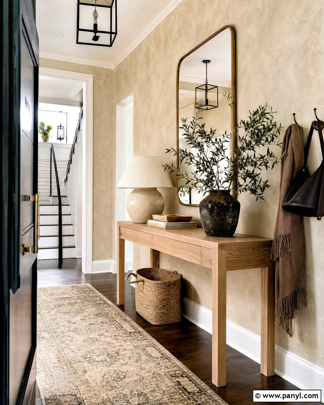 Sand Entryway Lime Wash Accent Wall - 20 lime wash accent wall ideas