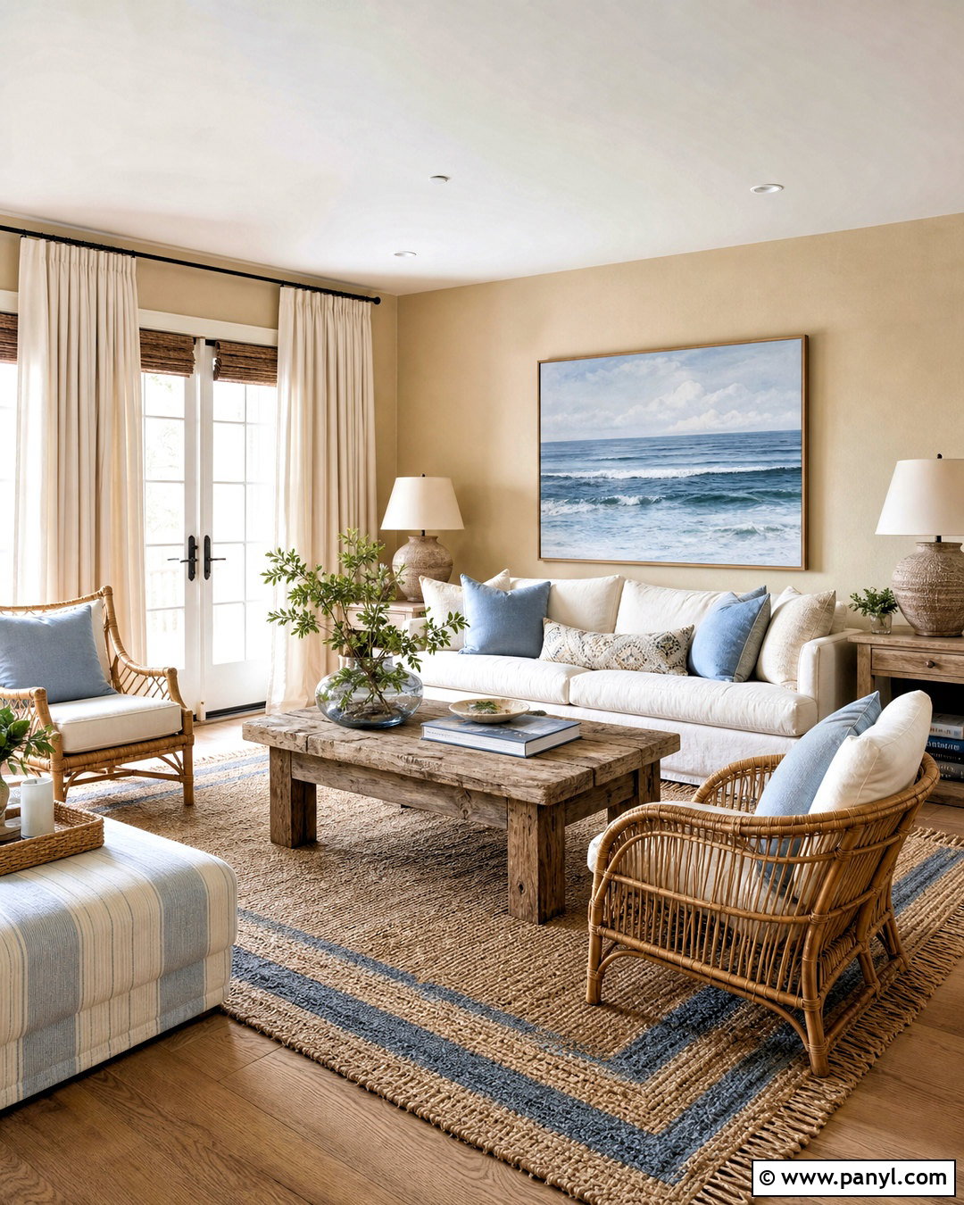 Sand Living Room - 20 neutral living room paint color ideas