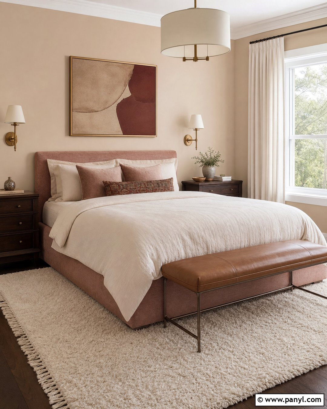 Sand Paint And Blush Bedroom - 20 Sensational Sand Paint Color Ideas