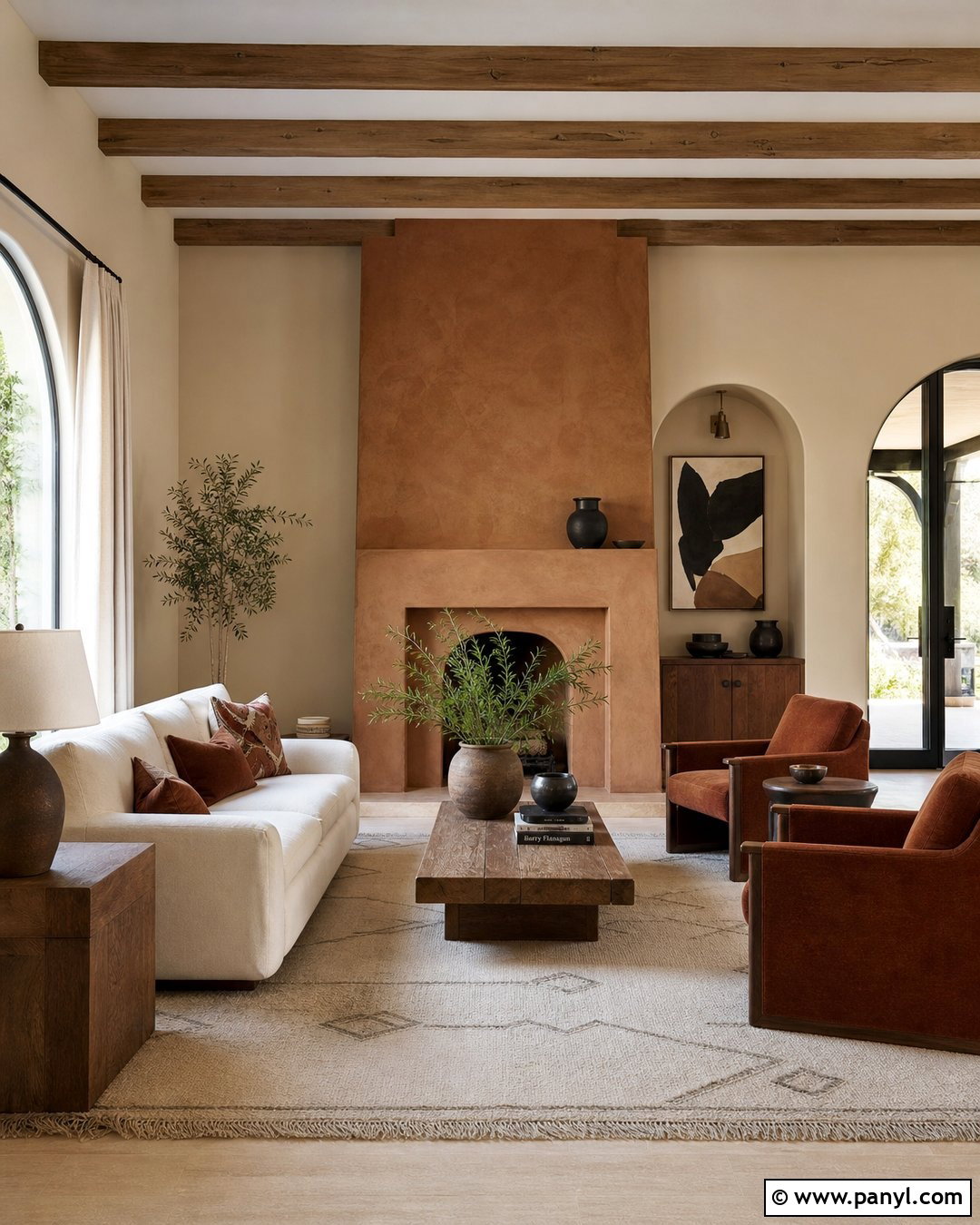 Sand Paint And Terracotta Living Room - 20 Sensational Sand Paint Color Ideas