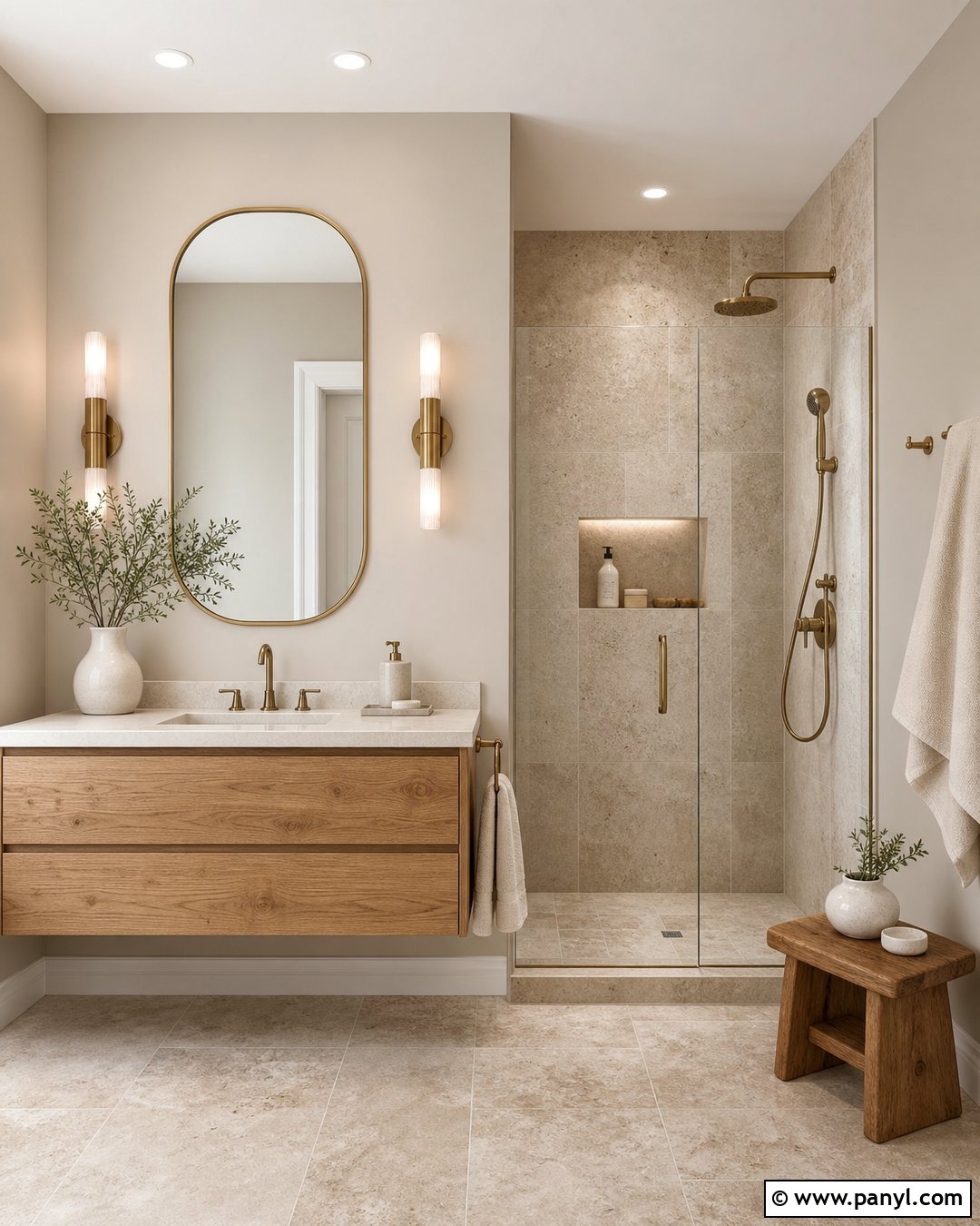 Sand Paint Bathroom With Travertine - 20 Sensational Sand Paint Color Ideas
