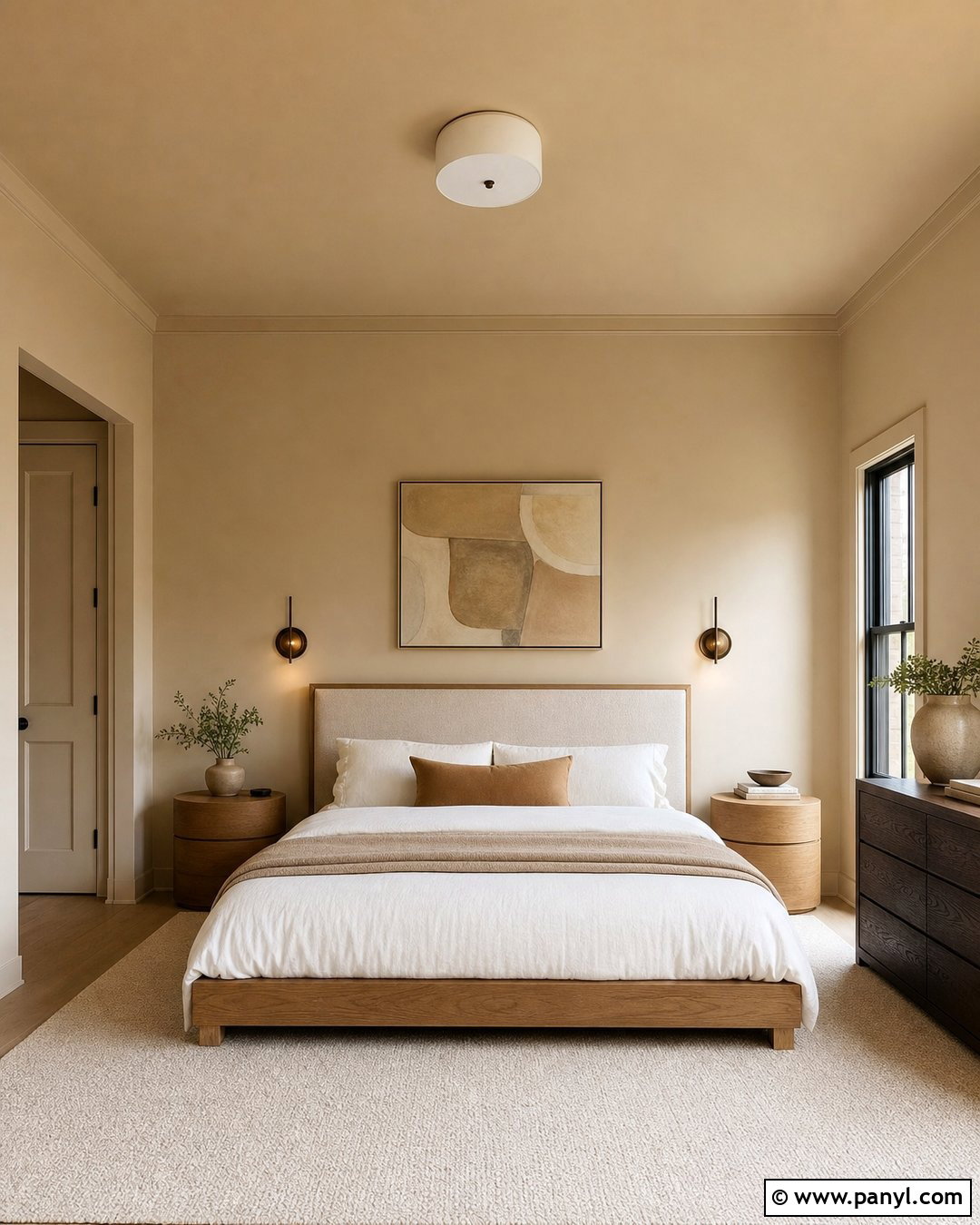 Sand Paint Color Drenched Bedroom - 20 Sensational Sand Paint Color Ideas