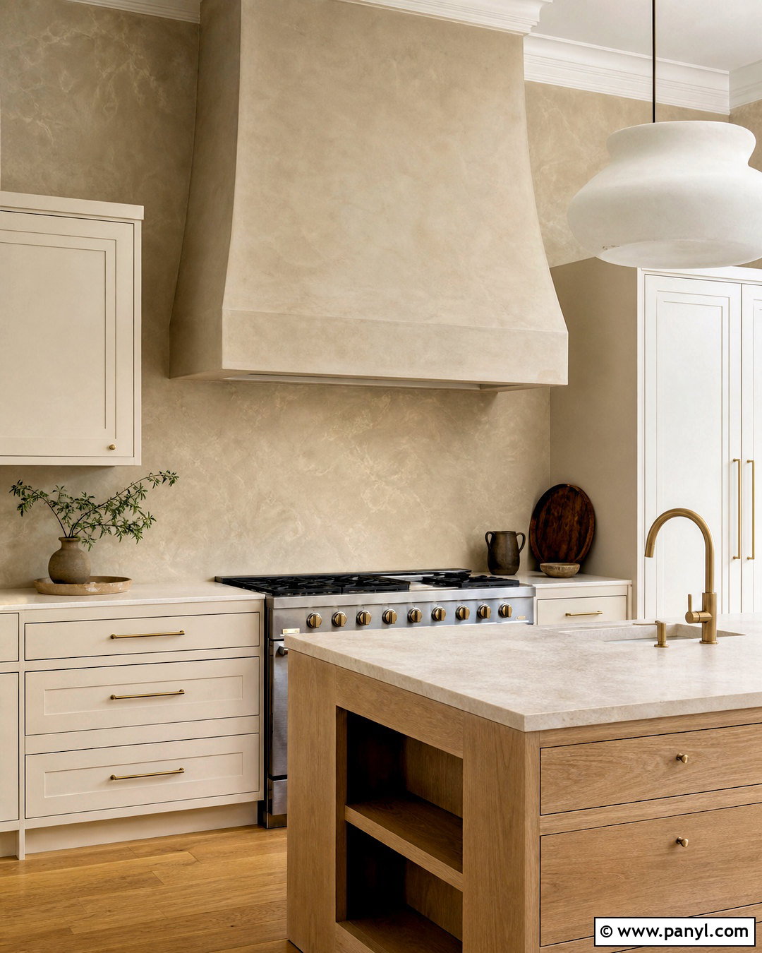 Sand Venetian Plaster Kitchen Hood - 20 venetian plaster walls