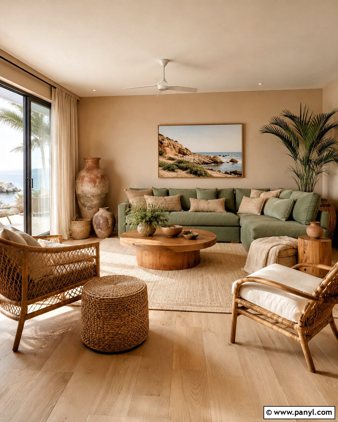 Sand Wall Color With Green Sofa - 35 Wall Color For Green Sofa Ideas