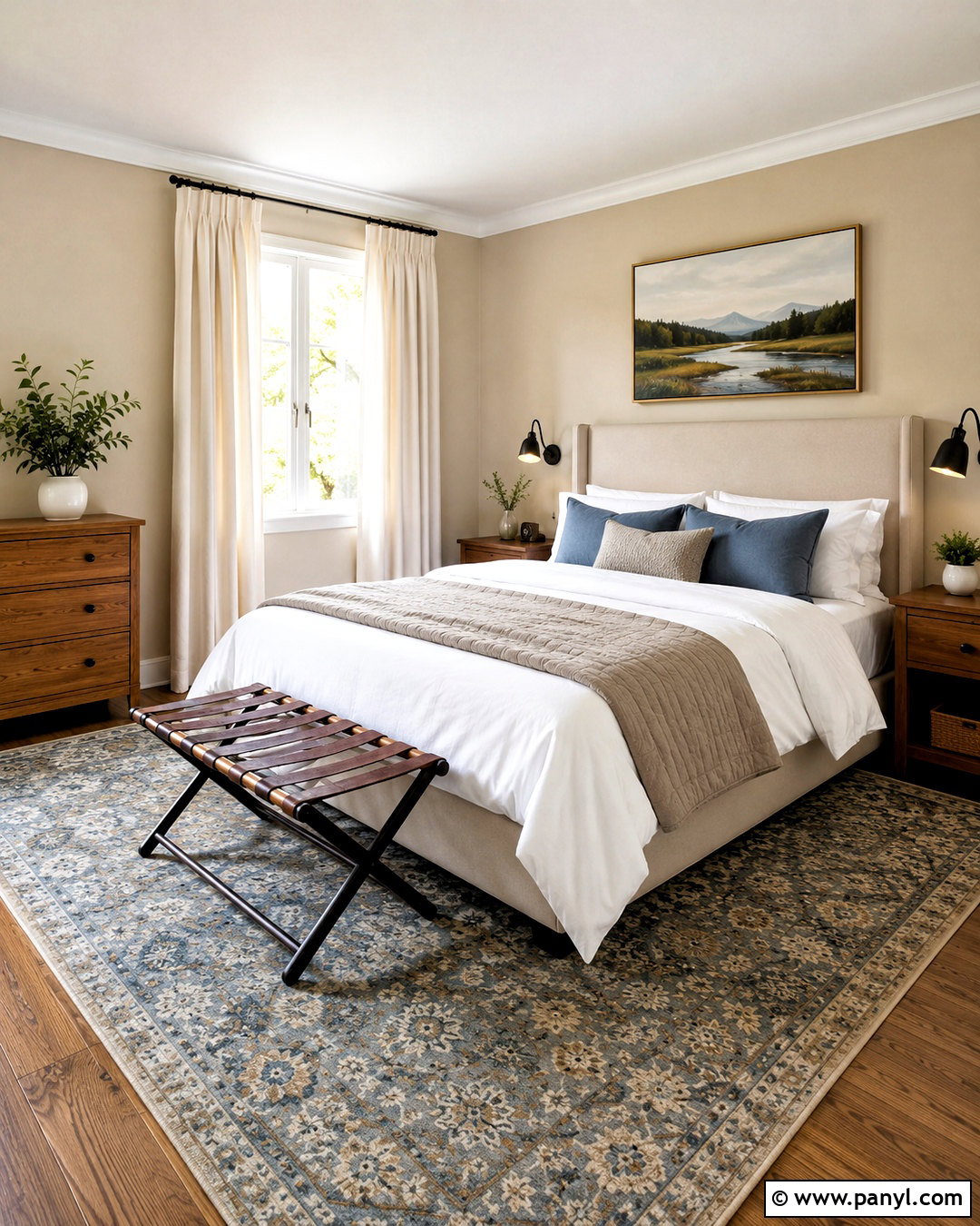 Sand Walls In A Guest Room - 35 Sand Colored Walls