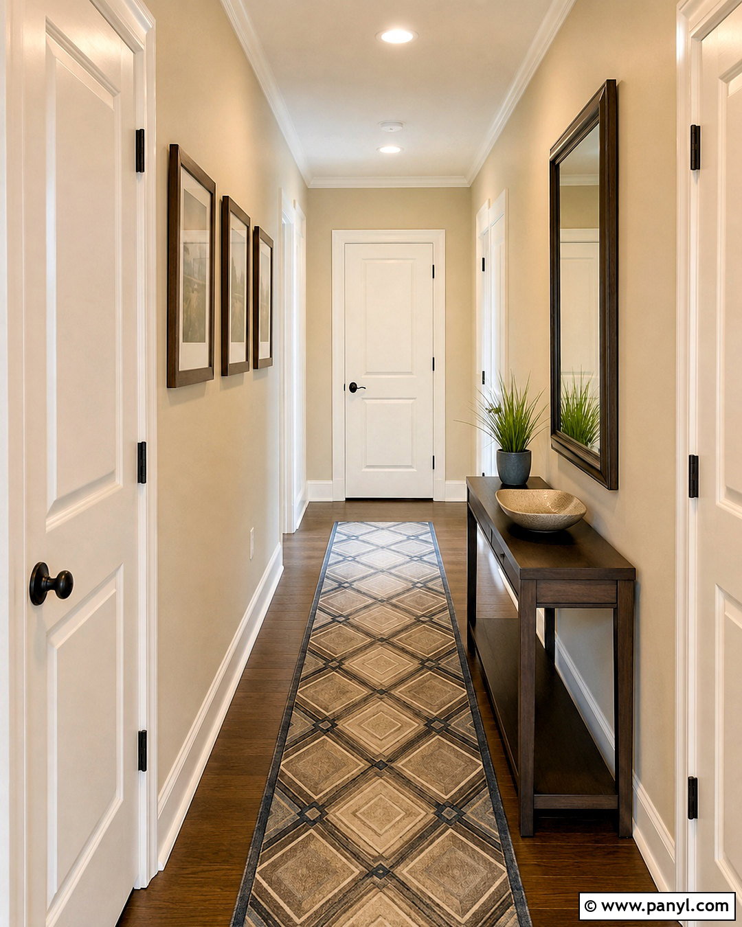 Sand Walls In A Hallway - 35 Sand Colored Walls