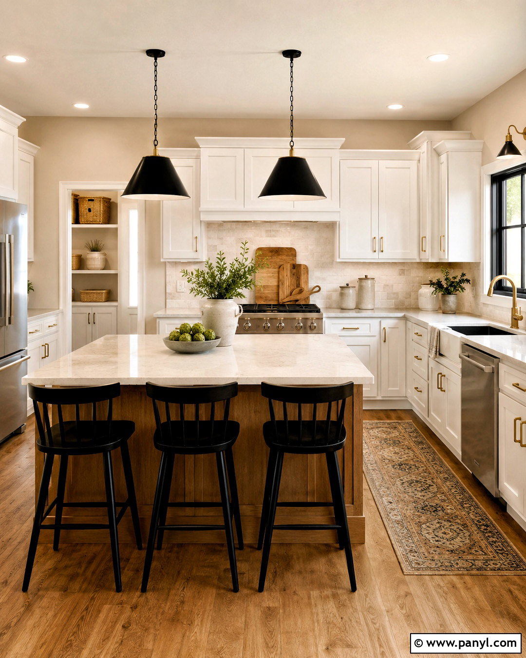 Sand Walls In A Kitchen - 35 Sand Colored Walls