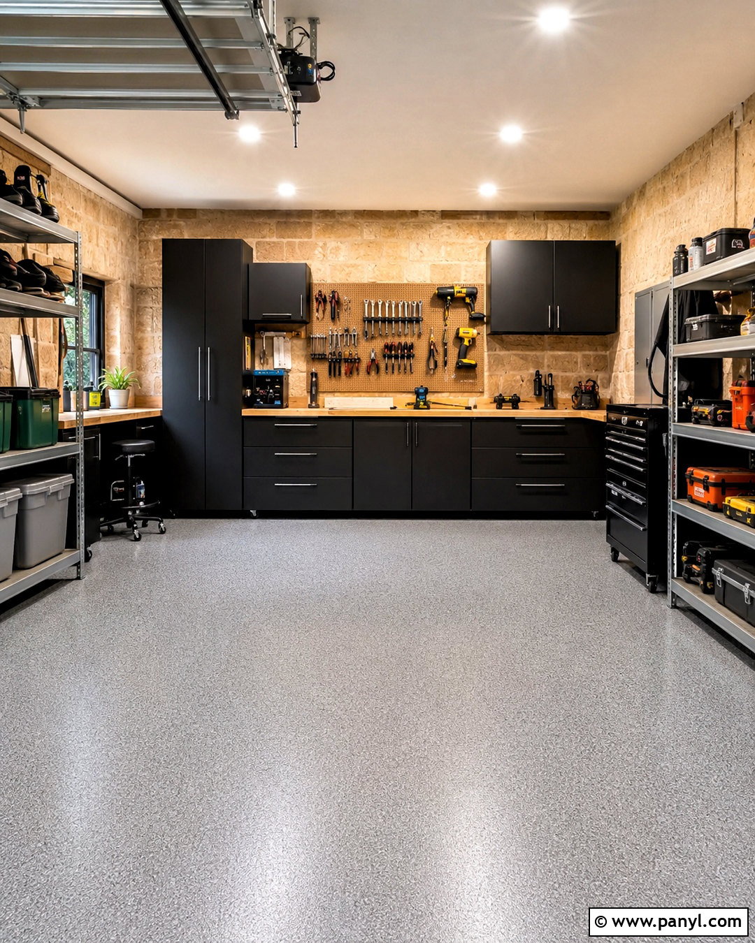 Sandstone Garage - 20 best garage paint colors