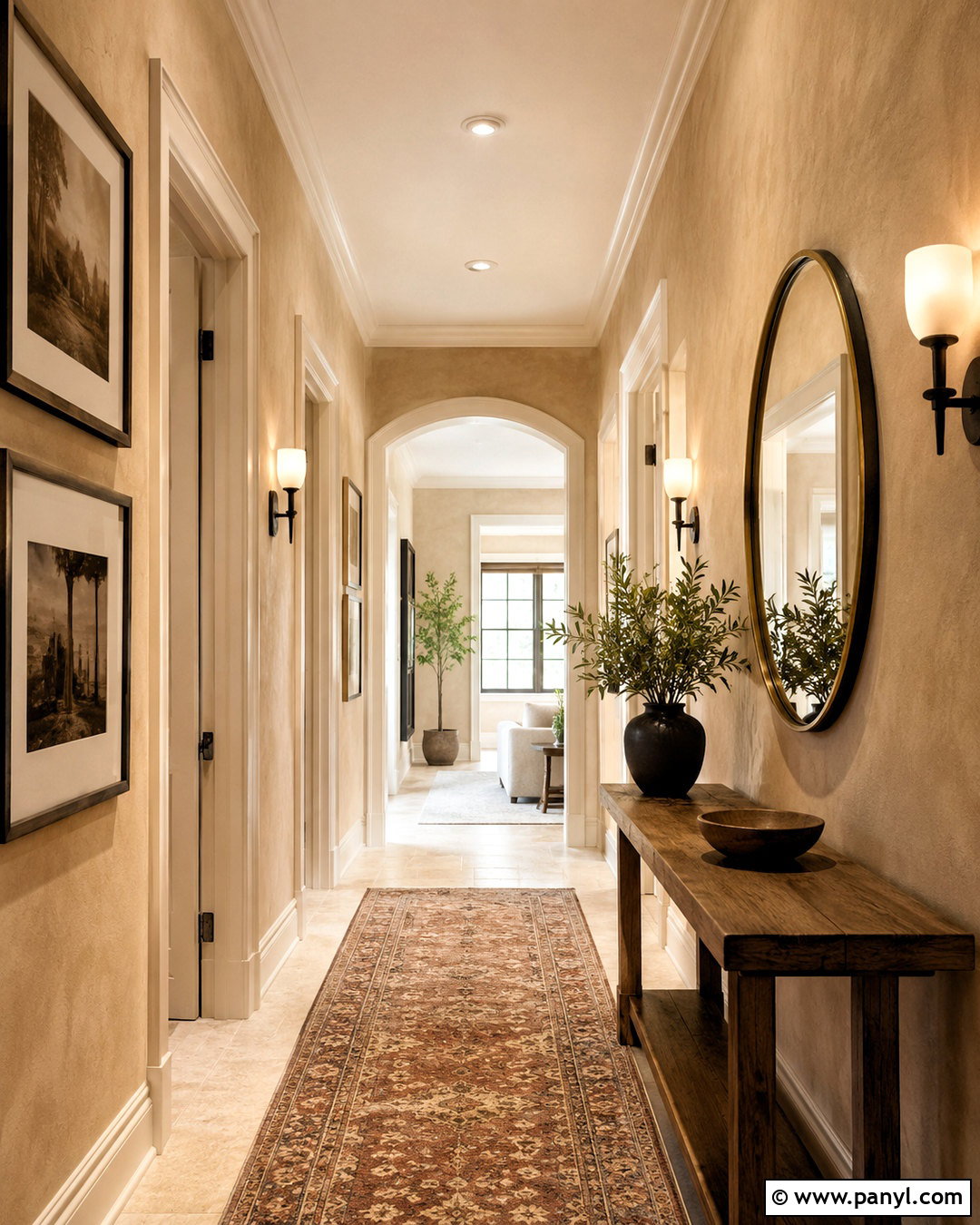 Sandstone Hallway Walls - 20 Warm Earthy Tone Walls