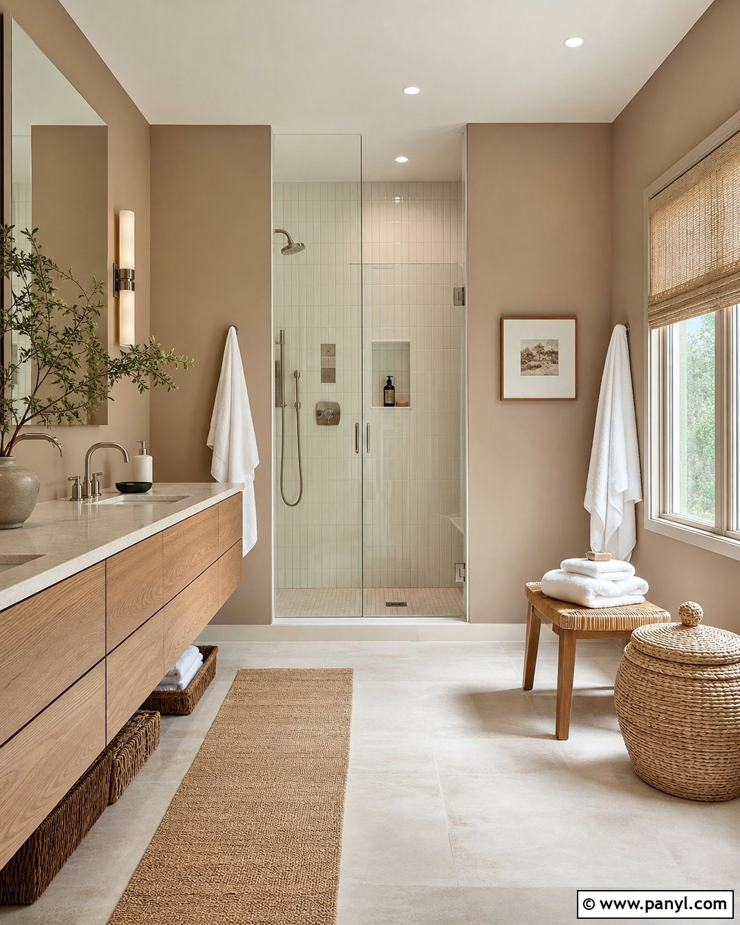 Sandy Brown Bathroom Walls - 35 Brown Wall Color Ideas