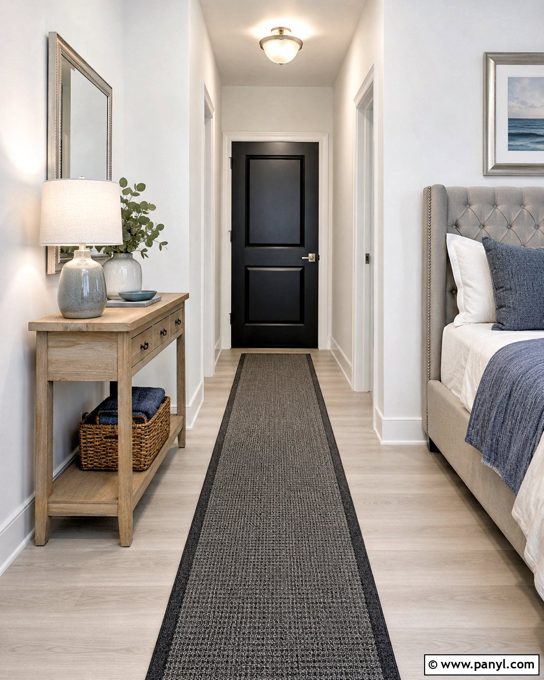 Satin Black Interior Door With Nickel Hardware - 20 dark doors interior ideas