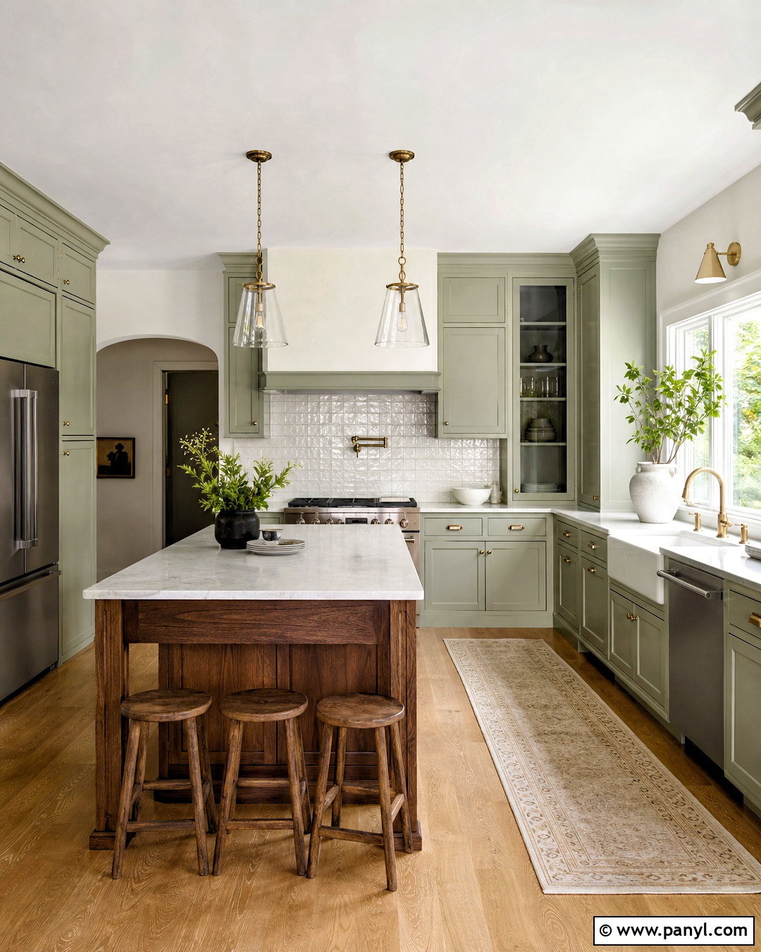Saybrook Sage Kitchen - 20 benjamin moore paint colors
