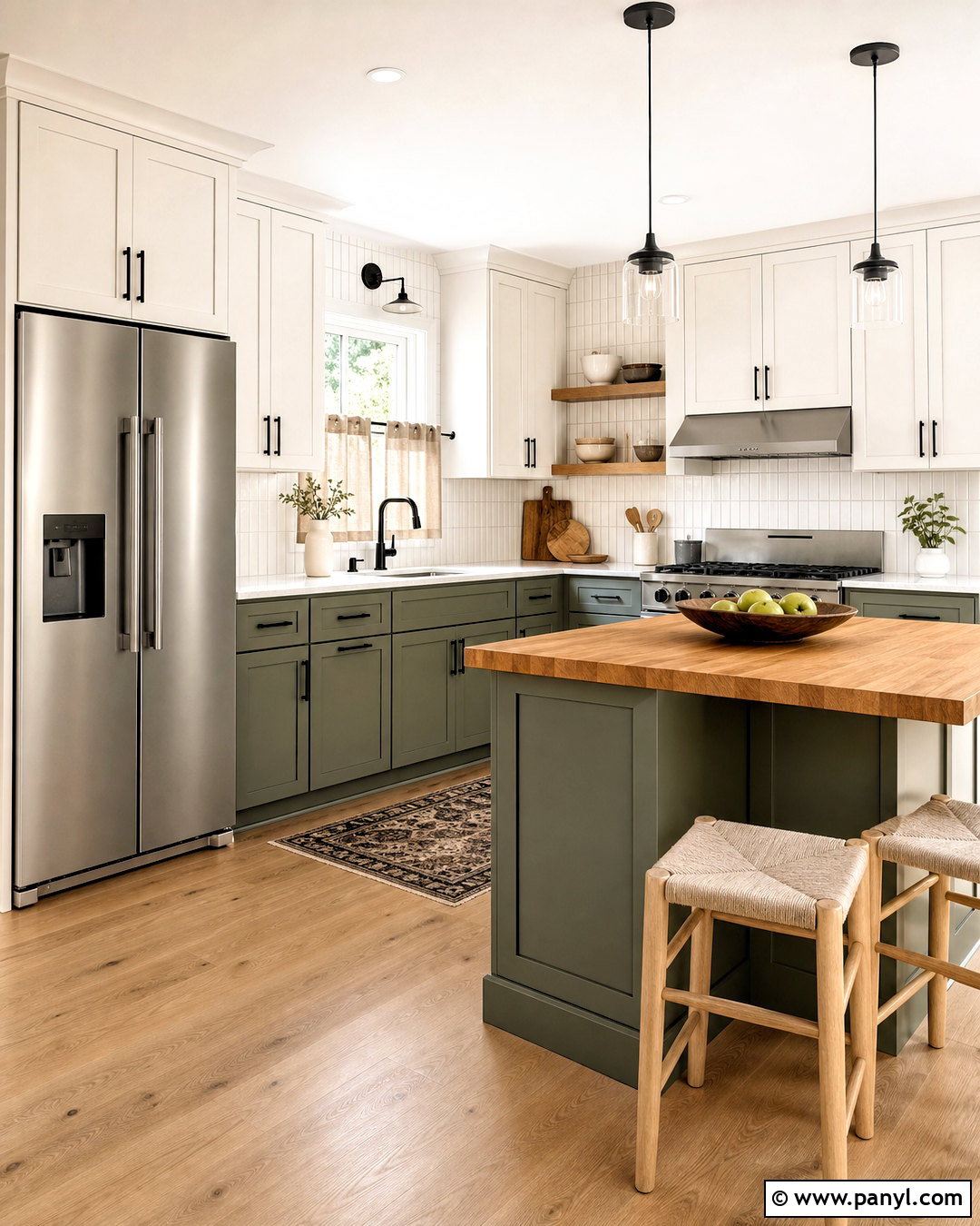 Saybrook Sage Two-Tone Kitchen - 20 saybrook sage benjamin moore ideas
