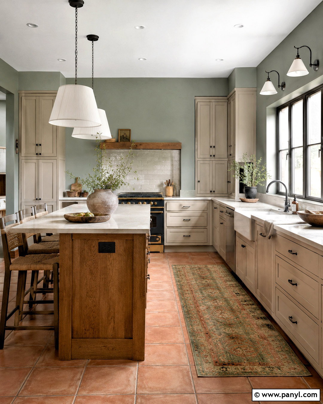 Saybrook Sage Walls With Revere Pewter Cabinets - 20 Wall Color For Revere Pewter Cabinets