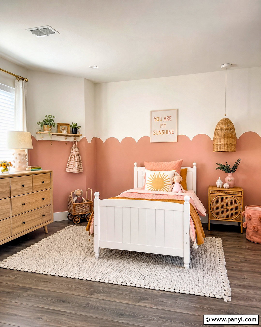 Scallop Pattern Wall Painting - 20 pattern wall painting ideas