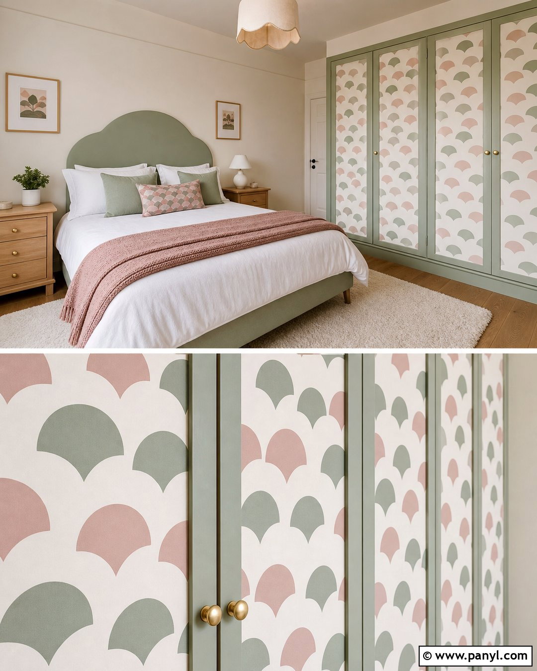 Scallop Wardrobe Wallpaper - 40 Wardrobe Wallpaper Ideas