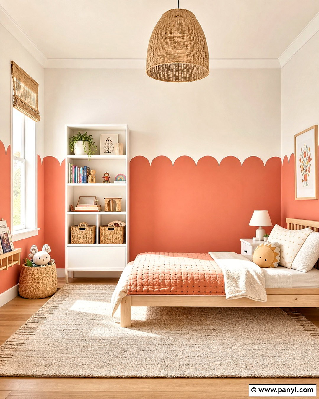 Scalloped Accent Wall - 20 accent wall designs paint ideas