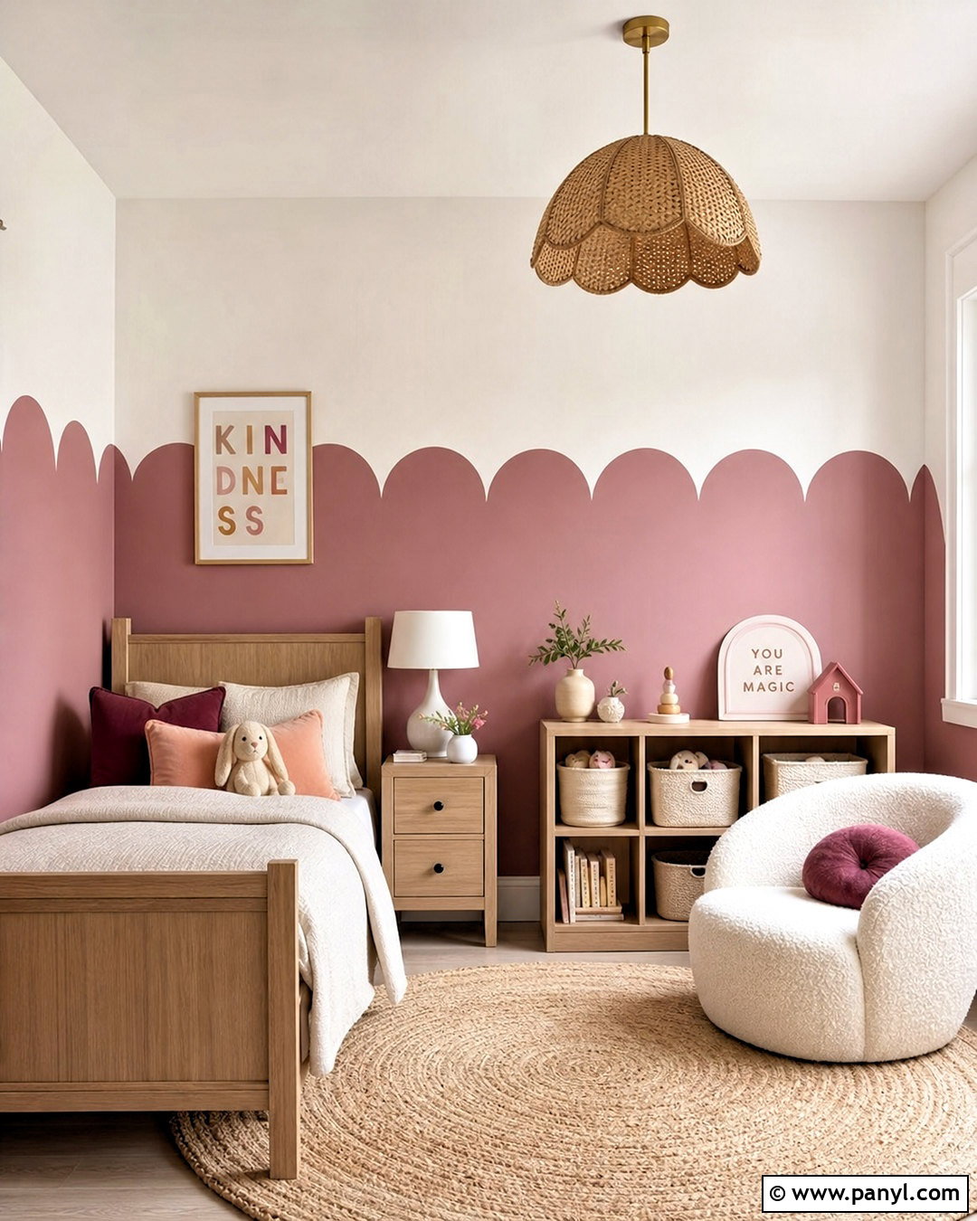 Scalloped Accent Wall Paint - 20 accent wall paint designs