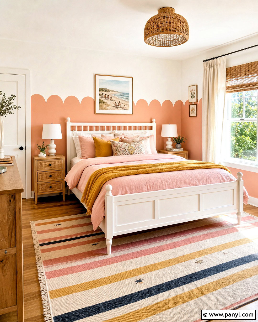 Scalloped Bedroom Wall Paint Pattern - 20 wall paint patterns bedroom ideas