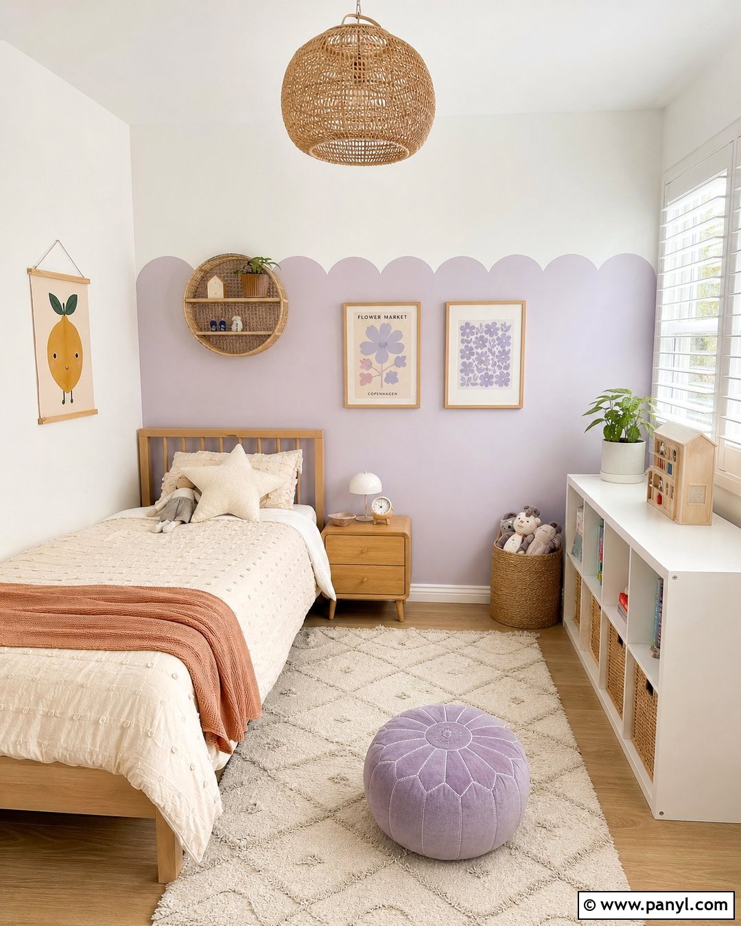 Scalloped Feature Wall - 30 Feature Wall Paint Ideas