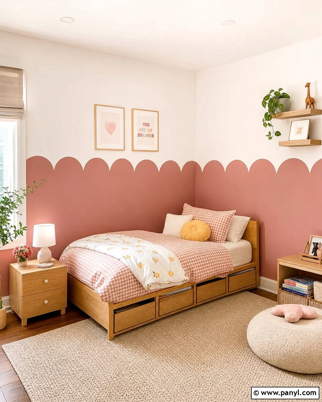 Scalloped Kids Room Accent Wall - 25 Accent Wall For Kids Room Ideas