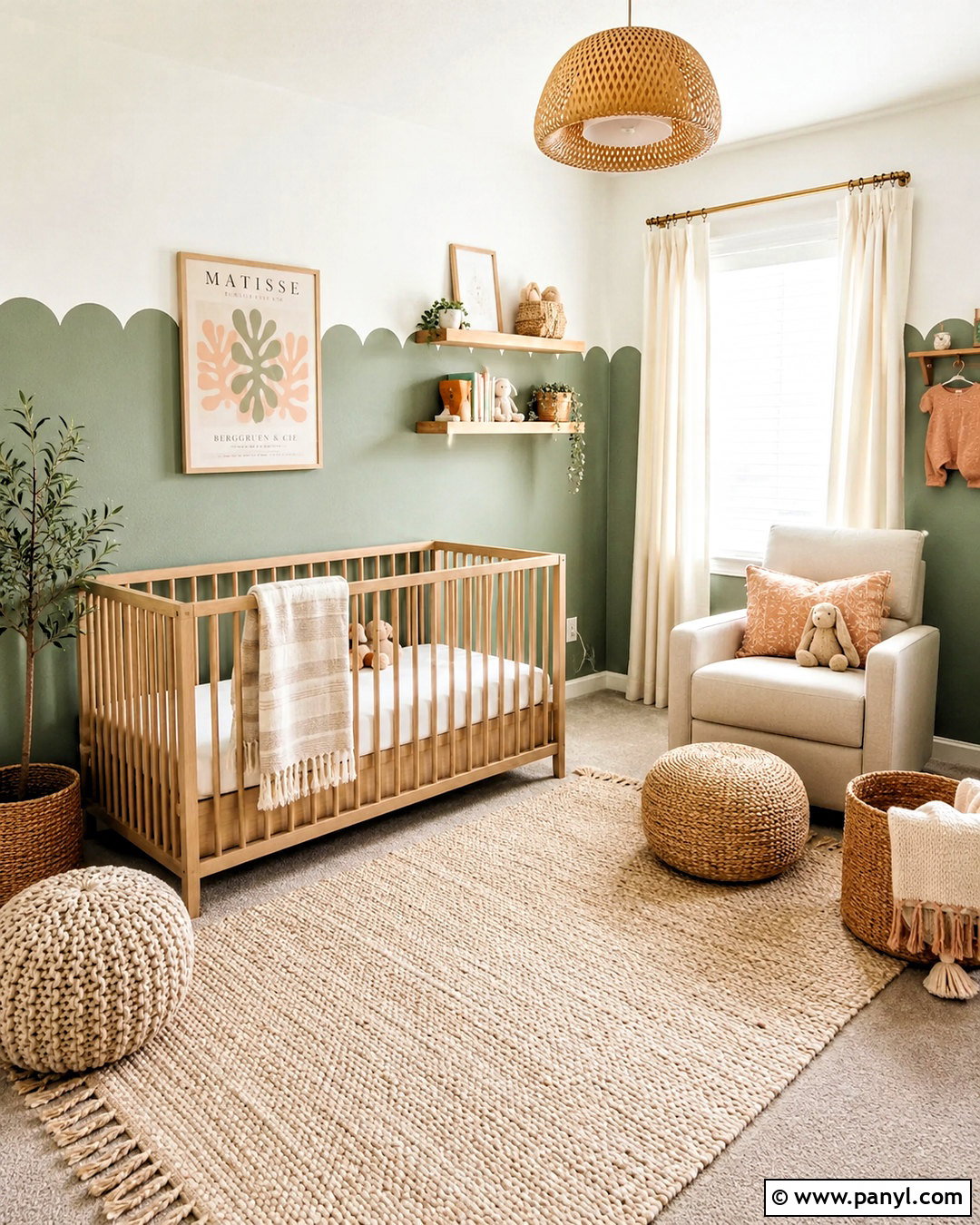 Scalloped Wall Border - 20 paint techniques for walls