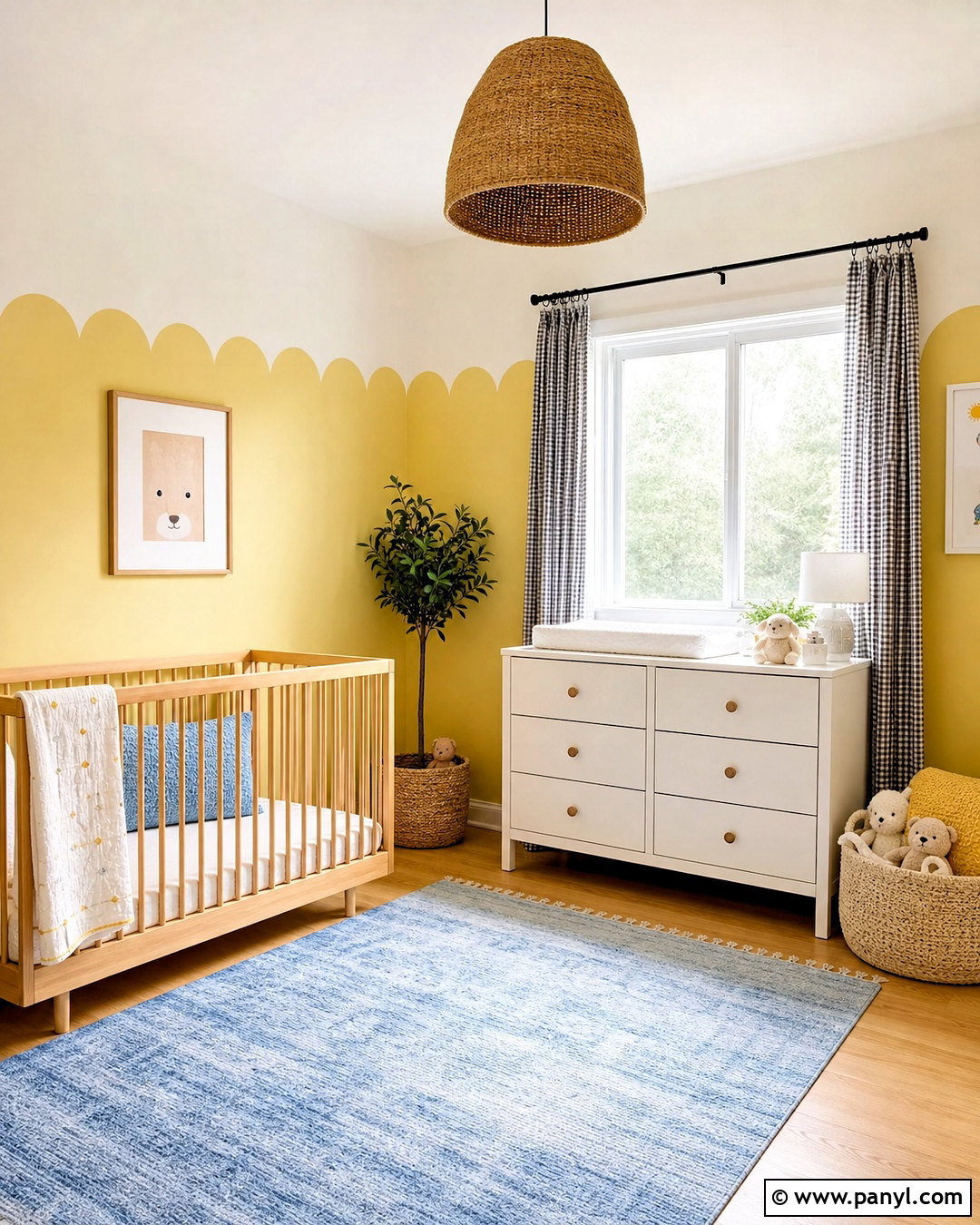 Scalloped Wall Color Pattern - 20 wall color design pattern ideas