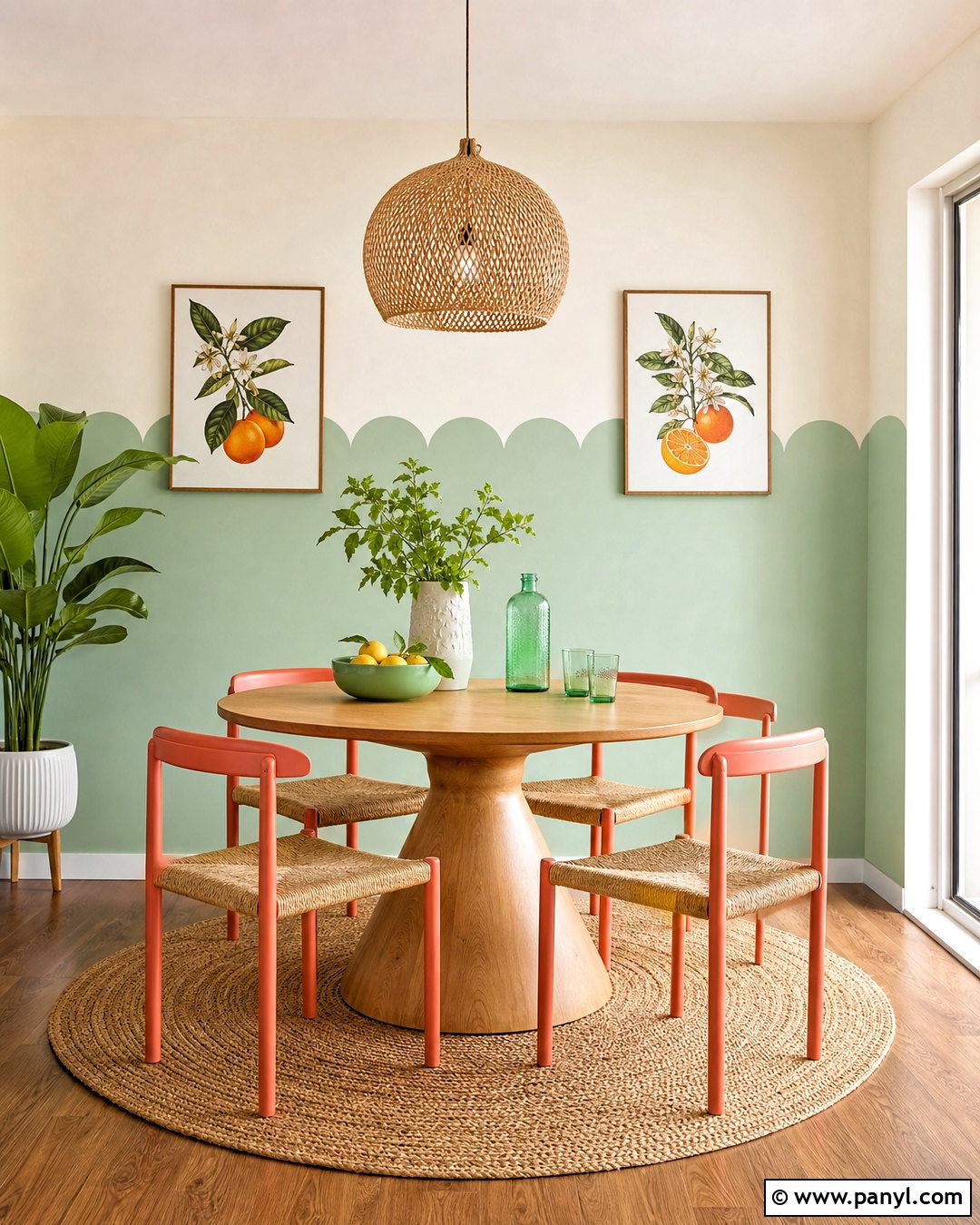 Scalloped Wall Paint - 20 funky wall paint ideas