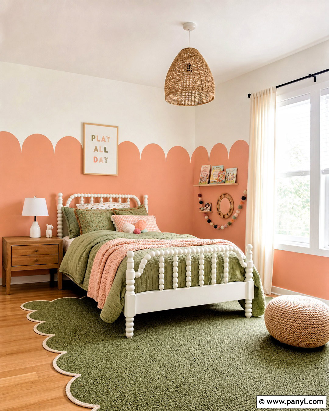 Scalloped Wall Paint - 20 wall paint designs