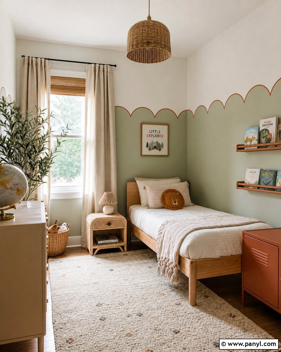 Scalloped Wall Paint Lines - 30 Wall Lines Paint Stripes