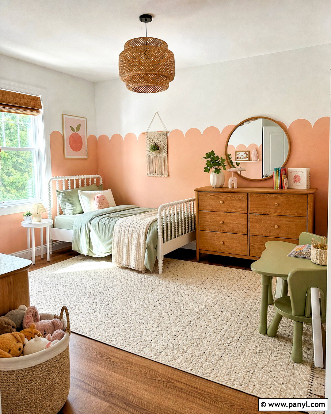 Scalloped Wall Paint Pattern - 20 wall paint patterns