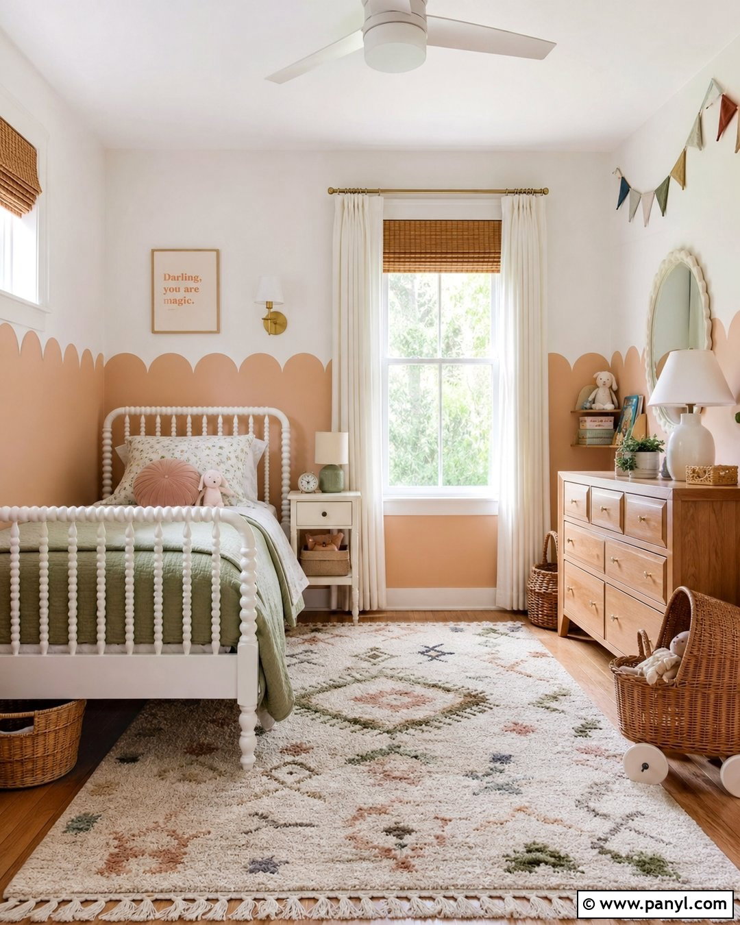 Scalloped Wall Paint - 30 Paint On Wall Ideas
