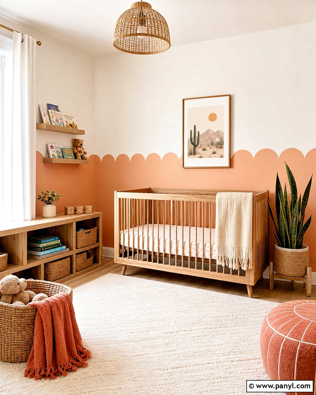 Scalloped Wall Painting - 20 unique wall painting ideas