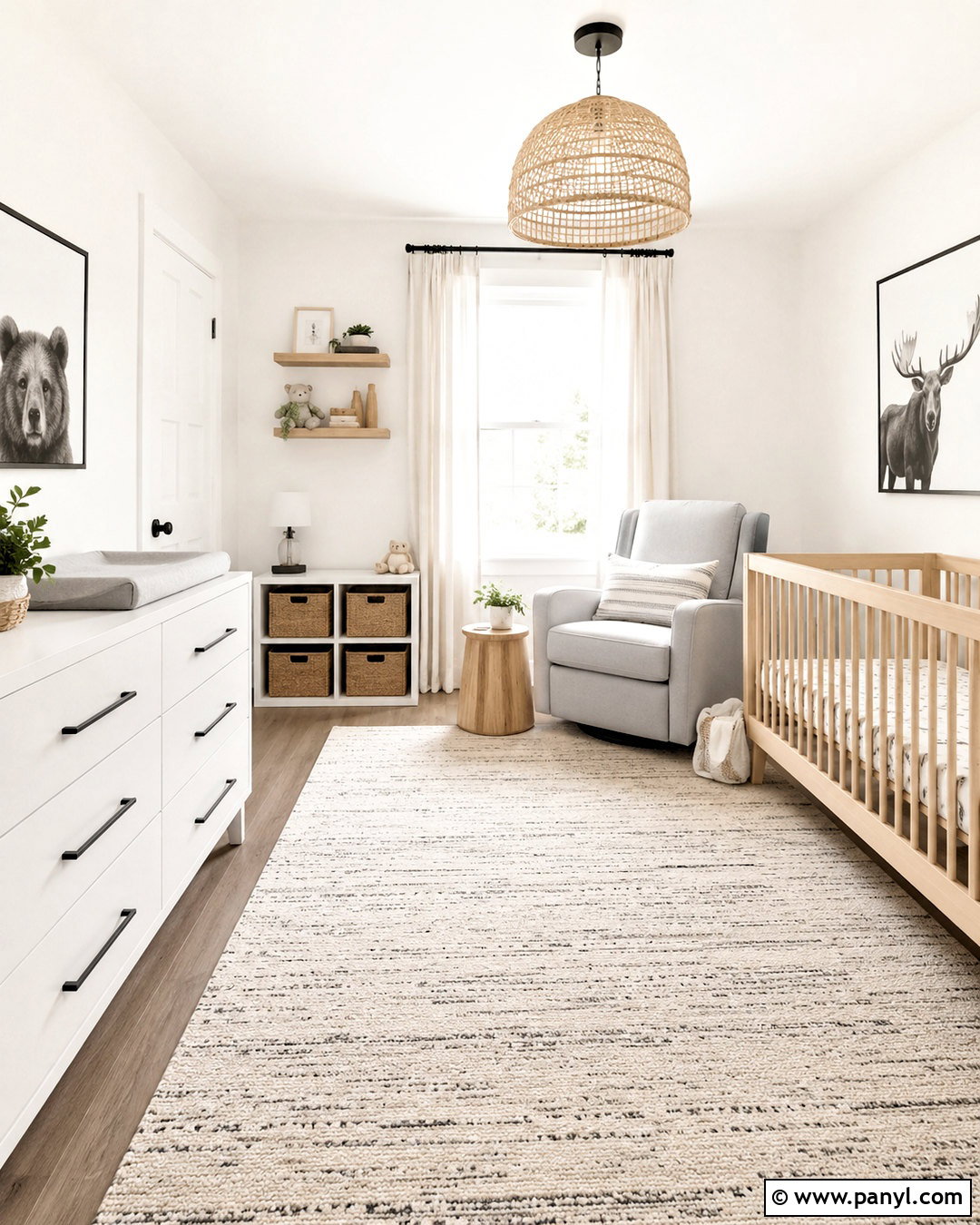Scandinavian Black And White Nursery - 20 black and white baby nursery ideas