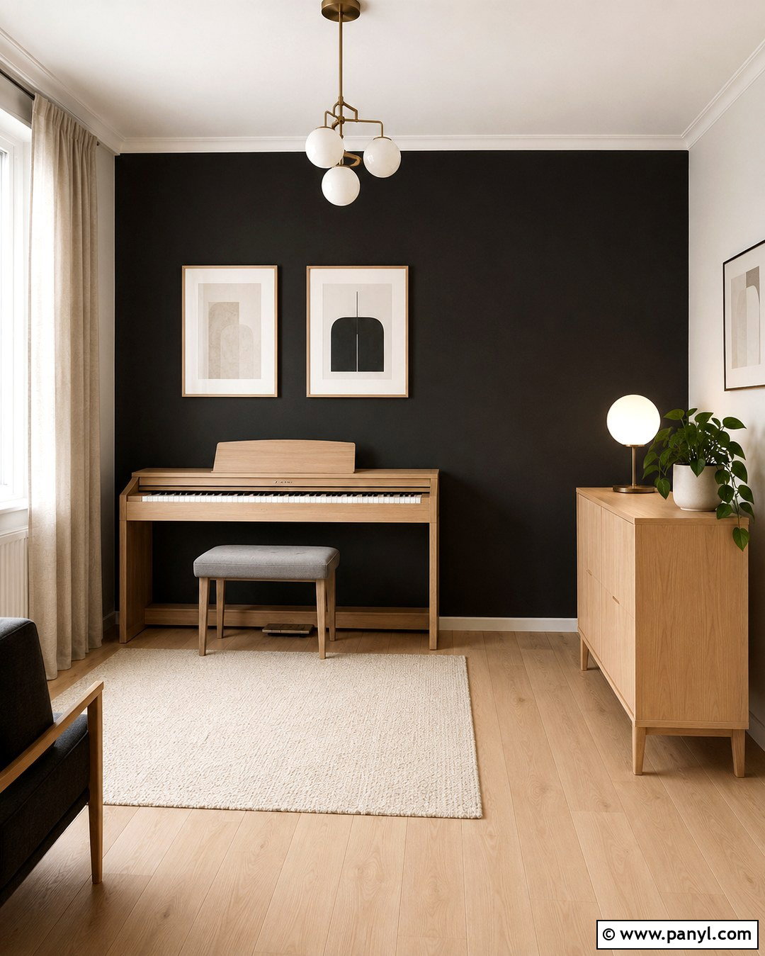 20 Black Wall Music Room Ideas for a Stylish Creative Space