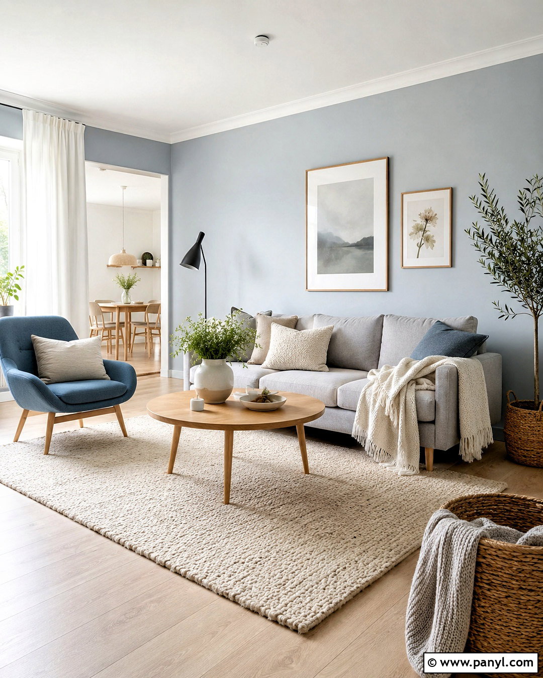 Scandinavian Blue Gray Living Room - 20 blue gray living room ideas