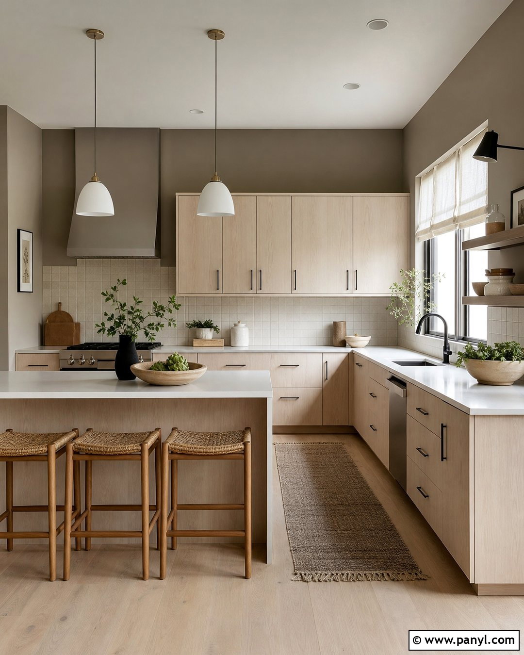 Scandinavian Brown Kitchen Walls - 35 Brown Kitchen Walls
