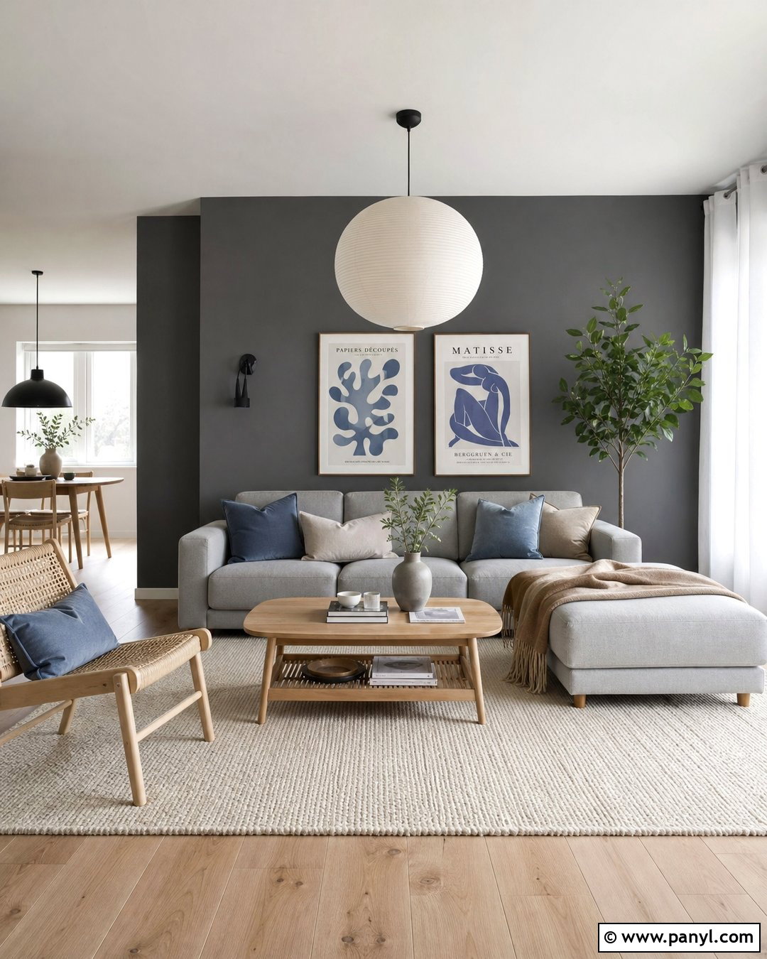 Scandinavian Dark Grey Living Room Walls - 30 Dark Grey Living Room Walls