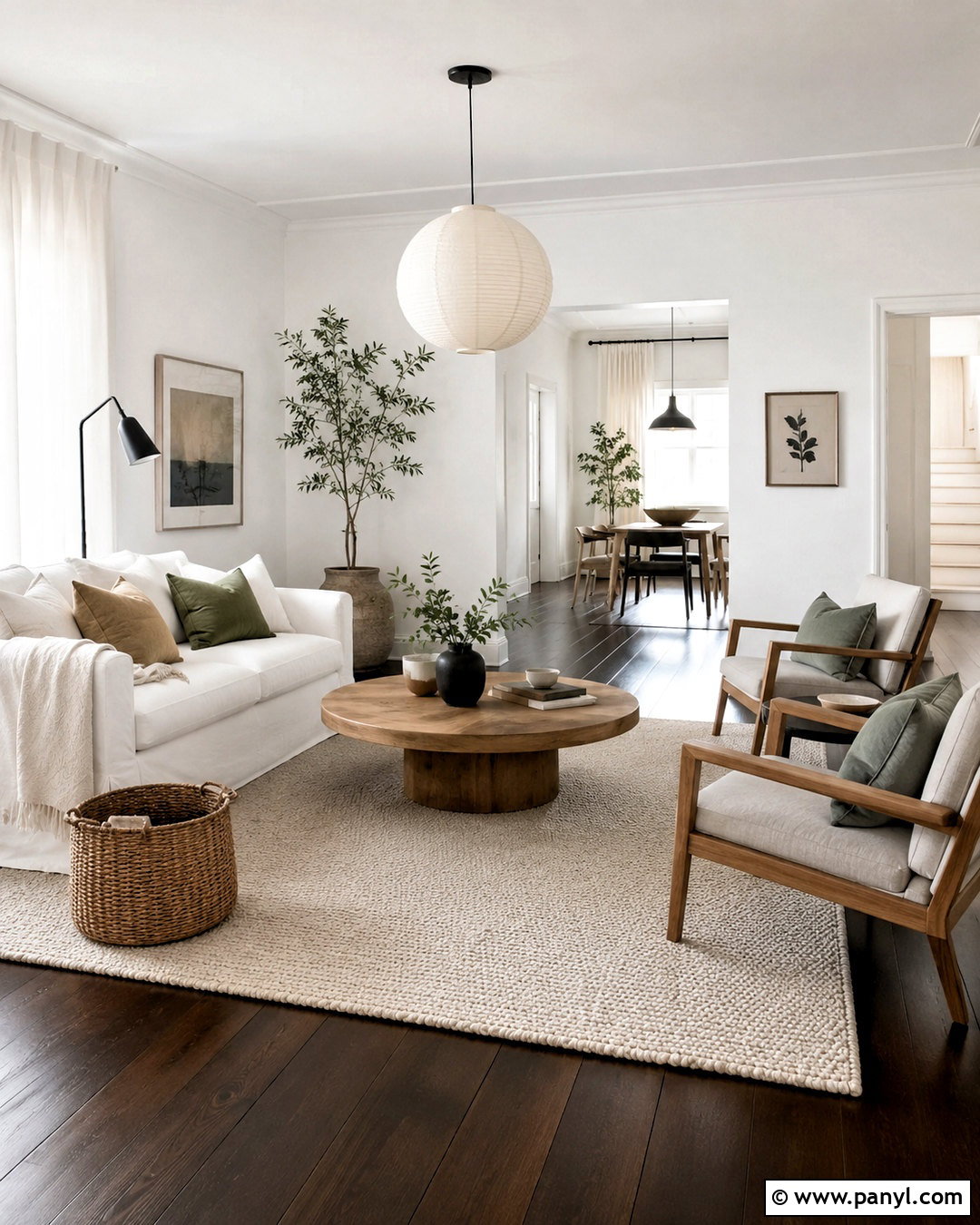 Scandinavian Dark Wood Floor Living Room - 20 dark wooden floor living room ideas