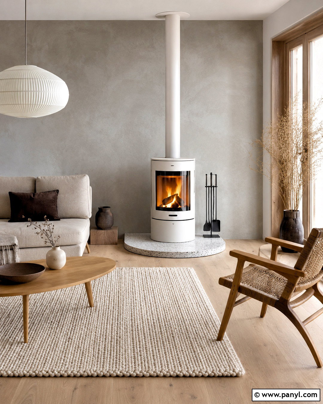 Scandinavian Fireplace - 20 modern fireplace ideas